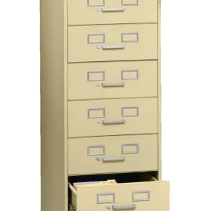 Tennsco (TNNCF758LGY) 7 Drawer Card File- CF-758
