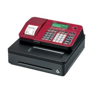 Casio SE-S100S-RD Electronic Cash Register With Thermal Printer, Red (SE-S100S-RD)