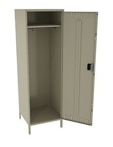 Tennsco (STS-242472-1) Single Tier Locker - One Wide With Legs (Assembled) - STS-242472-1