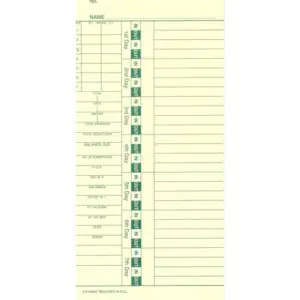 Acroprint Weekly 09-1123-000 pack of 1000 Time Cards (09-1123-000)