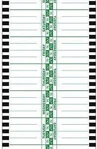 Lathem E8-B Biweekly Time Cards For 800p/2100hd - E8-B Box Of 1000 Cards