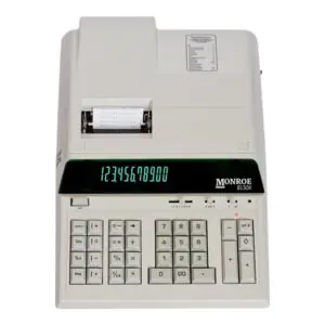Monroe 8130X 12-Digit Print/Display Professional Heavy Duty Calculator - Ivory (8130X)
