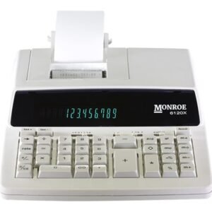 Monroe 6120X 12-Digit Print/Display Business Medium-Duty Calculator, In Ivory (6120X)