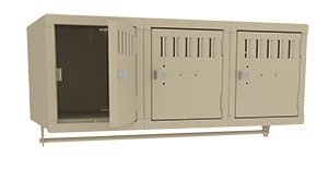 Tennsco (BS1-121812-3) 3 Person Wall Mounted Locker - BS1-121812-3