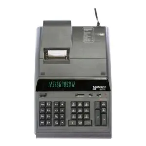 Monroe 8130X 12-Digit Print/Display Professional Heavy Duty Calculator - Black (8130X)