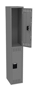 Tennsco (DTK-121536-A) Double Tier Locker - One Wide, No Legs (Unassembled) - DTK-121536-A
