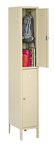 Tennsco (HDL-121836-1) Heavy Duty Double Tier Locker With Legs (One Wide) - HDL-121836-1