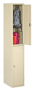 Tennsco (HDL-121836-A) Heavy Duty Double Tier Locker Without Legs (One Wide) - HDL-121836-A