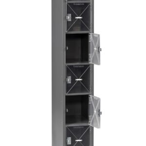 Tennsco (CBL6-121812-1) 6 High C-Thru Box Locker- One Wide With Legs (Assembled) - CBL6-121812-1