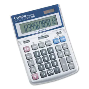 Canon HS-1200TS Compact Desktop Calculator, 12-Digit with Liquid Crystal Display (HS-1200TS)