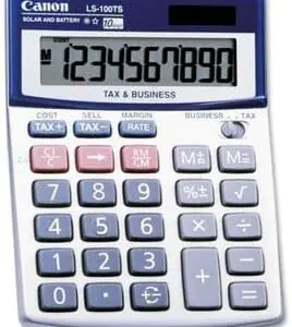 Canon LS-100TS Calculator Desktop 10 digits with Display Type  LCD (LS-100TS)