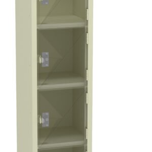 Tennsco (CBL6-121212-A) 6 High C-Thru Box Locker- One Wide, No Legs (Assembled) -CBL6-121212-A