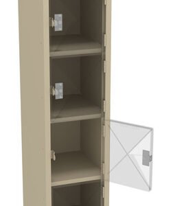 Tennsco (CBL6-121512-A) 6 High C-Thru Box Locker- One Wide, No Legs (Assembled) -CBL6-121512-A