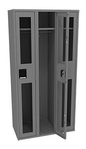 Tennsco (CSL-121872-C) Single Tier C-Thru Locker - Three Wide No Legs (Assembled) - CSL-121872-C