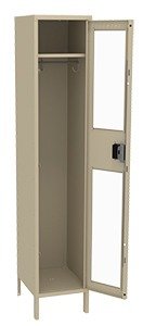 Tennsco (CSL-151872-1) Single Tier C-Thru Locker - One Wide With Legs (Assembled) - CSL-151872-1