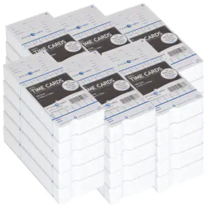 Pyramid 42415-10M3 Two-Sided Pyramid Time Cards,3000/PK