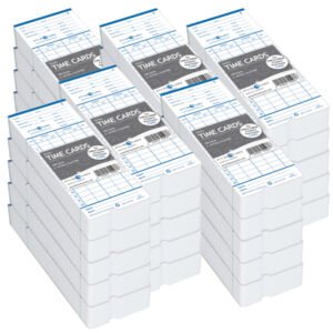 Pyramid 42426-10M3 Two-Sided Pyramid Time Cards, 3000/PK For 2400AT and Pyramid 2400 Time Clocks