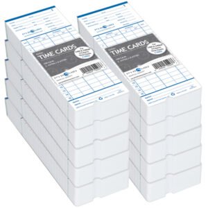 Pyramid 42426-10M Pyramid Time Cards, 1000/PK For 2400AT and Pyramid 2400 Time Clocks
