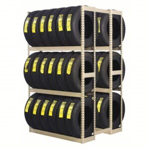 Tennsco (ZDT-6084S) Z-Line Double Entry Tire Racking Starter Unit - ZDT-6084S- 60"w x 42"d x 84"h