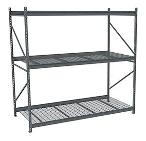 Tennsco (BU-964896WS) Bulk Storage Rack Starter Unit With Wire Decking - BU-964896WS - 96"w x 48"d x 96"h