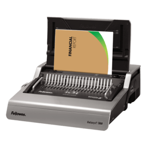 Fellowes 5218301 Galaxy™-E 500 Electric Comb Binding Machine w/ Starter Kit