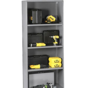 Tennsco (QC5-4818S) 5 Shelf Q-Line Shelving Closed Starter Unit - 20 Gauge - QC5-4818S- 48"w x 18"d x 87"h