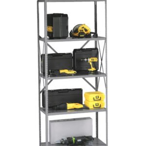 Tennsco (QOH5-3624S) 5 Shelf Q-Line Shelving Open Starter Unit - 20 Gauge - QOH5-3624S - 36"w x 24"d x 87"h