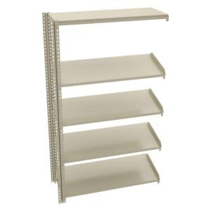 Tennsco(ZT7-4818A-5) Z-Line Sloped Shelving Adder Unit - 5 Levels - ZT7-4818A-5 - 48"w x 18"d x 84"h