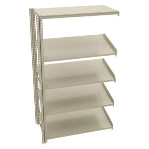 Tennsco(ZT7-4824A-5) Z-Line Sloped Shelving Adder Unit - 5 Levels - ZT7-4824A-5 - 48"w x 24"d x 84"h