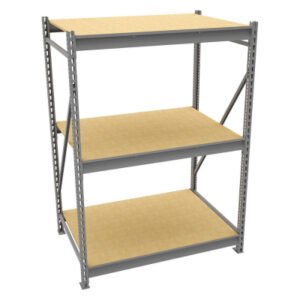 Tennsco (BU-484884PS) Bulk Storage Rack Starter Unit With Particleboard Decking - BU-484884PS - 48"w x 48"d x 84"h