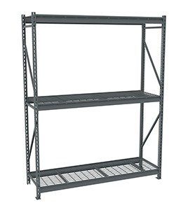 Tennsco (BU-722496WS) Bulk Storage Rack Starter Unit Wire Decking - BU-722496WS - 72"w x 24"d x 96"h
