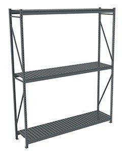 Tennsco (BU-9624120CS) Bulk Storage Rack Starter Unit With Corrugated Decking - BU-9624120CS- 96"w x 24"d x 120"h