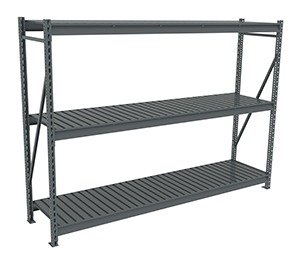Tennsco (BU-962472CS) Bulk Storage Rack Starter Unit With Corrugated Decking - BU-962472CS - 96"w x 24"d x 72"h