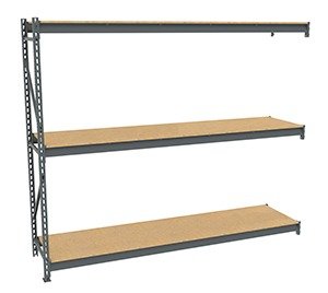 Tennsco (BU-962484PA) Bulk Storage Rack Adder Unit With Particle Board Decking - BU-962484PA - 96"w x 24"d x 84"h
