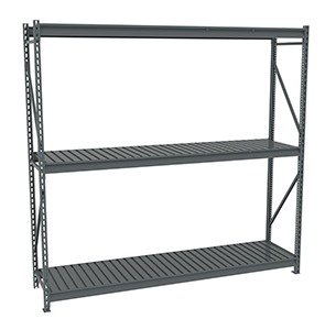 Tennsco (BU-962496CS) Bulk Storage Rack Starter Unit With Corrugated Decking - BU-962496CS -96"w x 24"d x 96"h