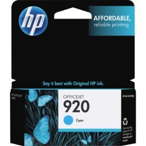 HP 920 HEWCH634AN Cyan Original Officejet Ink Cartridge
