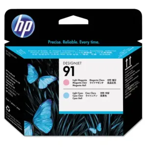 HP 91 HEWC9462A Light Magenta and Light Cyan Printhead