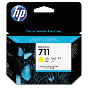 HEWCZ136A HP 711 3-Pack 29 ML Yellow Original Designjet Ink Cartridge