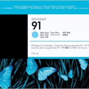 HP 91 HEWC9470A 775 ML Light Cyan Original Designjet Ink Cartridge