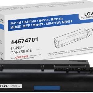 OKI Data - OKI44574701 Black Original Toner Cartridge - For B411d, 411dn, 431d, 431DN; MB461, 471, 491dn