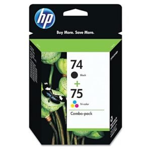 HP 74/75 HEWCC659FN - 2-pack - Color (Cyan, Magenta, Yellow) Pigmented Black Original Ink Cartridge