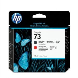 HP 73 HEWCD949A Matte Black  and  Chromatic Red Printhead