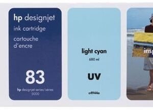 HP 83 UV HEWC4944A 680 ML Light Cyan Original Designjet Ink Cartridge