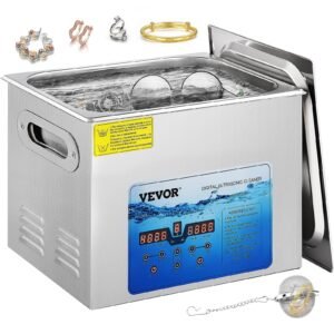 VEVOR KW-QXJ-60A-2 Ultrasonic Cleaner, 36KHz~40KHz Adjustable Frequency