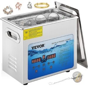 VEVOR KW-QXJ-30A-2 Ultrasonic Cleaner, 36KHz~40KHz Adjustable Frequency