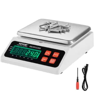 VEVOR JCS-C Industrial Counting Scale, 10 kg x 0.1 g, Digital Scale for Parts and Coins