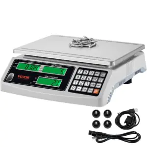 VEVOR KF-H2C Industrial Counting Scale, 15 kg x 0.5 g, Digital Scale for Parts and Coins