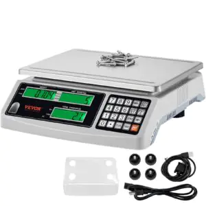 VEVOR KF-H2C Industrial Counting Scale, 30 kg x 1 g, Digital Scale
