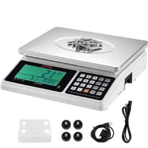 VEVOR KF-H2D Industrial Counting Scale, 30 kg x 1 g, Digital Scale for Parts and Coins