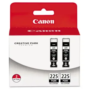 Canon CNM4530B007 CLI-225 2 Pack Large Capacity Pigmented Black Original Ink Tank